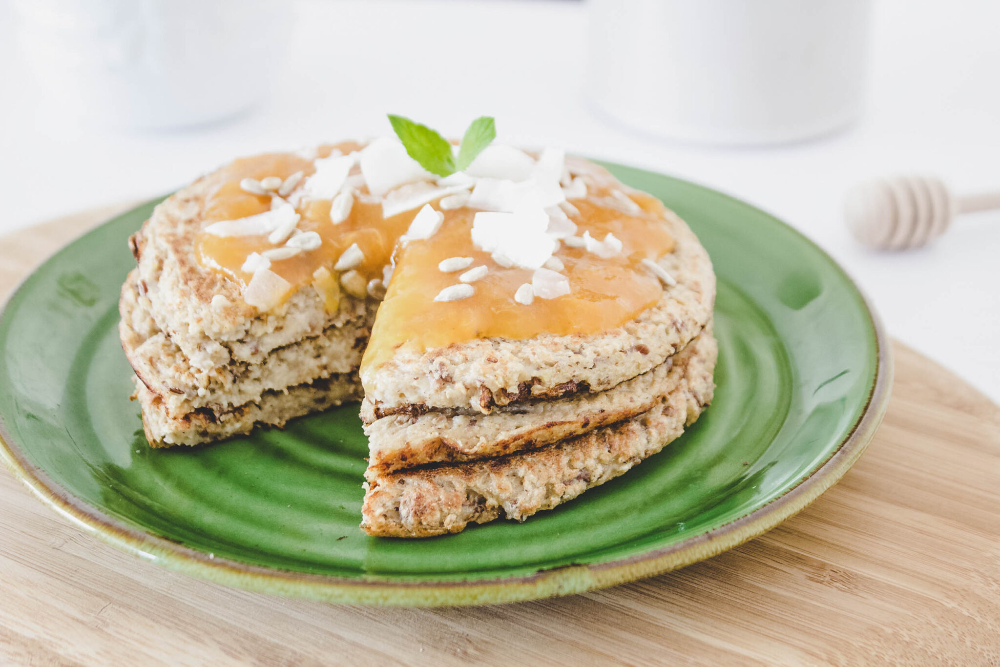 Pancakes de avena y plátano sin huevo